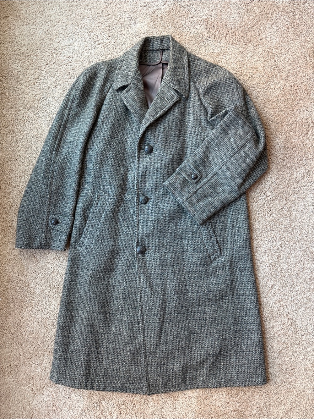 Harris Tweed Vintage Overcoat